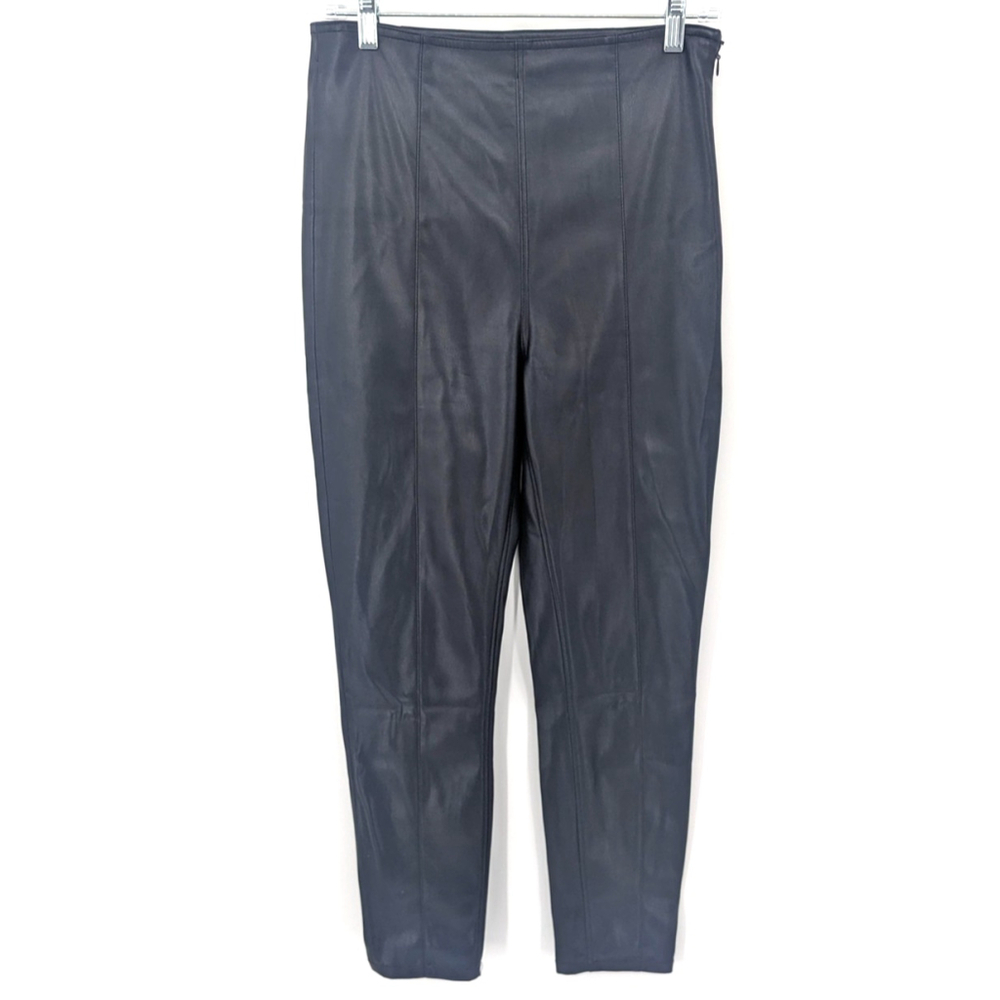 We The Free People Pants Womens 28 Black Vegan Faux‎ Leather Skinny High Rise